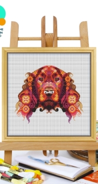 Awesome Pattern Studio - CS2119 - Mandala Irish Setters XSD