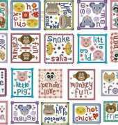 The Floss Box - Animal Pack Biscornu