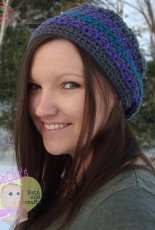 AllieCats Hats and Crafts- RaeLynn Orff- Pixels and Peaks Reversible Slouch