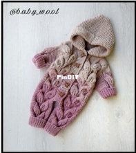 Daria Pylenok - Jumpsuit - Magic leaves babywool  - Russian