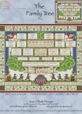 JE101 The Family Tree by Joan Elliott from The World of Cross Stitching TWOCS 127 and 128 XSD