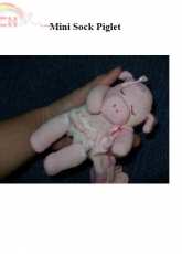 Cutest Creations-LaliDolls-Mini Sock Piglet-Free Pattern