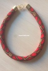 Red beaded necklace