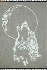 Wolf and Moon