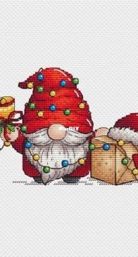Festive Gnome Cross Stitch Pattern b Svetlana Sichkar
