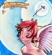 HAED HAESBQS218 QS Sagittarius ACEO by Sara Butcher
