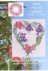 Savoir Faire Vailly 70036 - Coeur Pois de Senteur by Agnes Granouillac