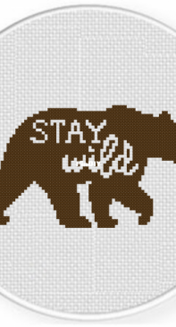 Daily Cross Stitch - Stay Wild