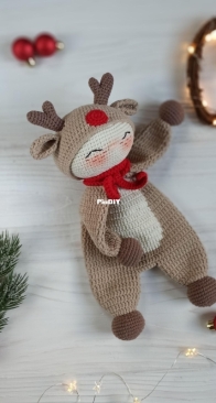 Toys By Valerie - Valerie Burova - Reindeer Baby Lovey