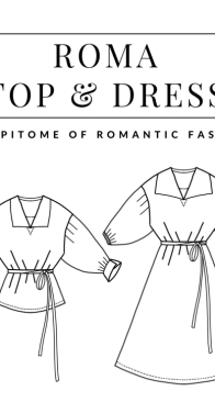 Roma Top & Dress Pattern - Sewing Therapy
