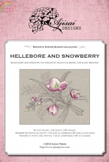 Ajisai Designs - Hellebore and Snowberry, Blackwork