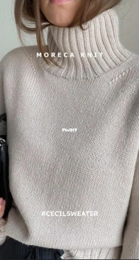 Cecil Sweater - Ekaterina Morozova - Moreca knit - Russian translation