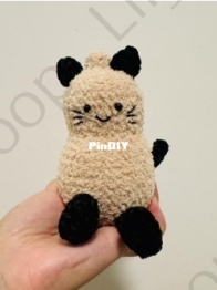 LilysLoopCreations - Lilys Loop Crochet - Peanut Cat Plushie
