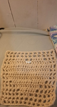 Filet crochet heart