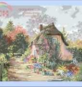 Jeanette Crews Designs 620447 Pegasus Marty Bell series Rose Bower Cottage XSD
