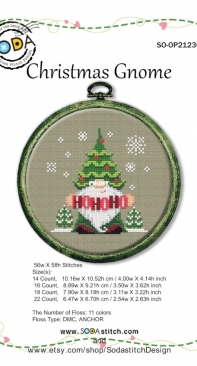 Soda SO-OP2123C - Christmas Gnome
