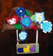 Lissylane Designer-Free-Bird and owl door hanging