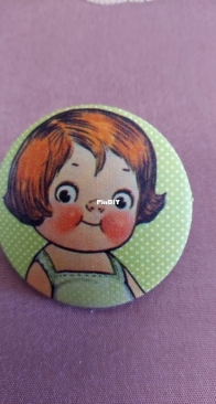 painting on silk brooch