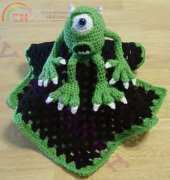 Knotty Hooker Designs - Monster Mike Lovie Blankie