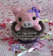 Little Yarn Friends - Rachel Hoe - Lil Piggy Cupcake