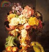 Golden Kite 1782 - A Still Life with a Vase of Flowers (large)