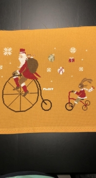 santa on bike