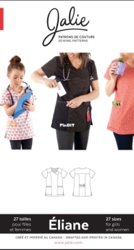 Jalie Patterns - 3882 - Élaine - Sizes girls 2-13, womens 4-22 - French, English