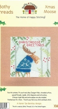 Bothy Threads XMAS7 - Xmas Moose PCS