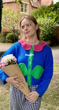 Crazy Daisy Cardigan by Bea Fischer-Harrison (beacreativeknits)