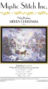 Mystic Stitch Inc. - NB-26 Merry Christmas by Nicky Boehme