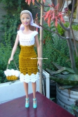 Maguinda Bolsón - Gloria dress and bag set for dolls