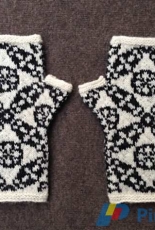 The Black Rose Fingerless Gloves by Martha Keep-Free