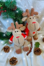 Anastasia Dmitrieva - Christmas Reindeer Amigurumi - Free