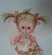 Niña coletitas.