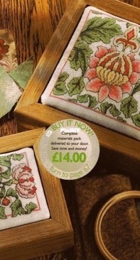 William Morris Boxes by Maria Diaz from Cross Stitch Collection 129 PCS + XSD