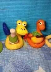 Knitted toy - snake