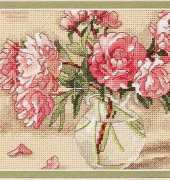 Dimensions - The Gold Collection Petites 65048 Peonies in Vase XSD