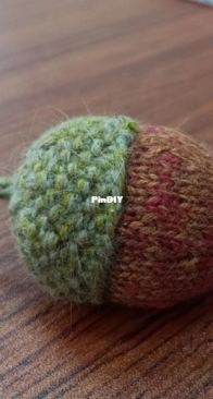 knitted acorn