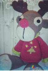 Rudolph the red nose Reindeer Mykrissiedolls