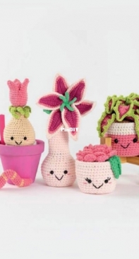 Yarn Blossom Boutique - Melissa Bradley - Pink Flowers - Розовые цветы - Russian - Translated