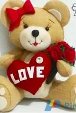 Cristiane Débora - Urso Romântico - Romantic Bear - Felt Pattern - Portuguese - Free