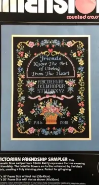 Dimensions - 3684 Victorian Friendship Sampler XSD