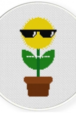 Daily Cross Stitch - Cool Blossom