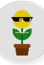 Daily Cross Stitch - Cool Blossom