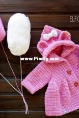 Elfcrochet - Cardigan for one year baby - Russian