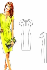 Neue Mode 25014 multisize dress sewing pattern