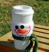 Yarn Artists Designs - Snowman Cup Cozy