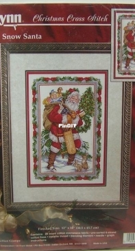 Janlynn 125-196 Glittery Snow Santa by Donna Vermillion Giampa PCS