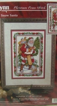 Janlynn 125-196 Glittery Snow Santa by Donna Vermillion Giampa PCS