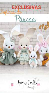 Lace Craft - Fofuras da Pascao - Easter Cuteness - Portuguese